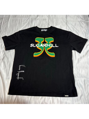 Men's Sugarhill Short Sleeve Tee Shirt XXL Black Green